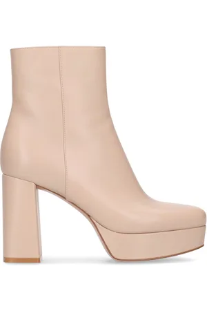 Gianvito Rossi 90mm Daisen Platform Leather Ankle Boots