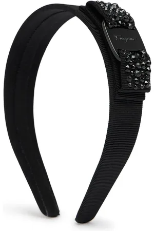 Salvatore Ferragamo Vara Bow Crystal Tone-on-tone Headband