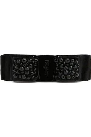Salvatore Ferragamo Vara Bow Crystal Tone-on-tone Hair Clip