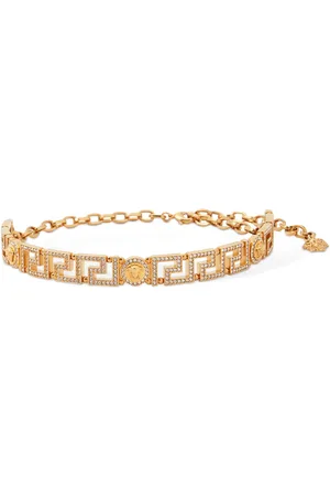 VERSACE Greek Motif & Medusa Crystal Choker