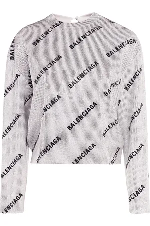 Balenciaga All Over Mini Logo Sweater