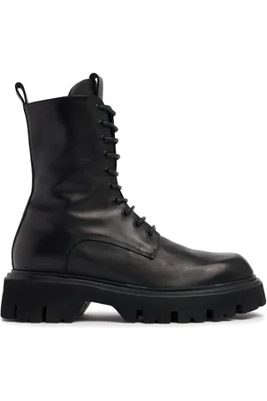 MATTIA CAPEZZANI Leather Lace-up Chelsea Boots
