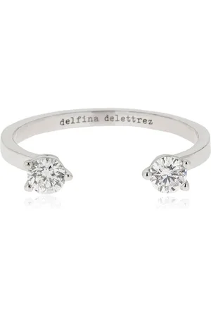 DELFINA DELETTREZ 18kt Diamond Dots Ring