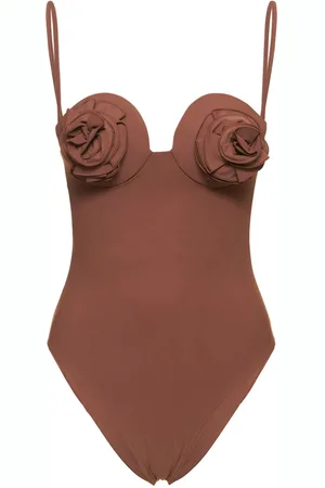 MAGDA BUTRYM 3d Flower Jersey One Piece Swimsuit