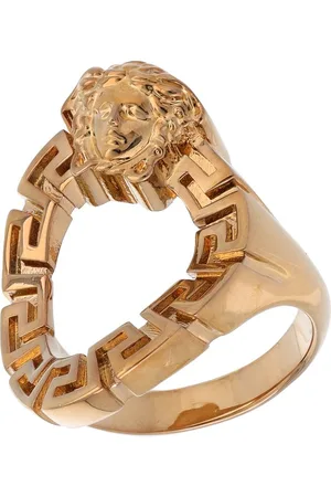 VERSACE Greek Motif & Medusa Ring