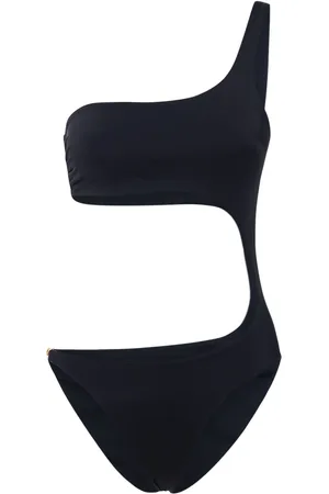 VERSACE Cutout One Shoulder One Piece Swimsuit