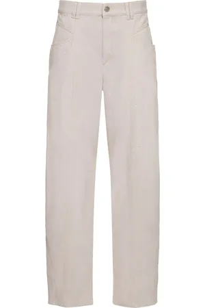 Isabel Marant Vetan Cotton Denim Straight Pants