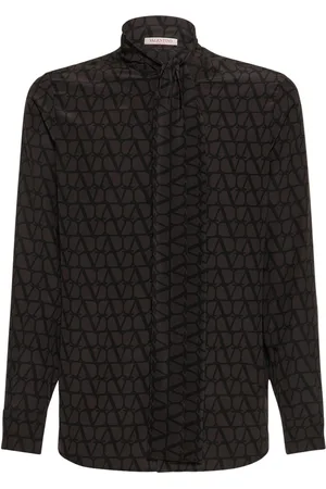 VALENTINO Toile Iconographe Silk Crepe Shirt