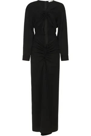 CHRISTOPHER ESBER Viscose Jersey Cutout Gathered Dress