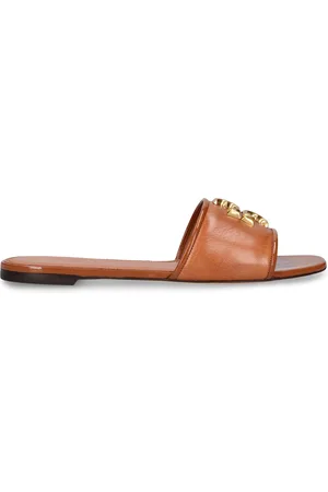 Tory Burch 10mm Eleanor Leather Slide Sandals