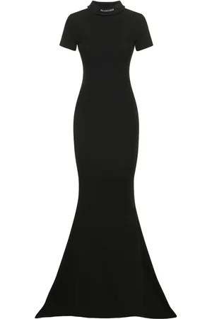Balenciaga Cotton Jersey Long Dress