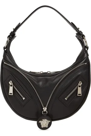 VERSACE Small Smooth Leather Top Handle Bag