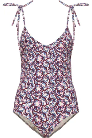 Marant Etoile Swan Printed One Piece Swimsuit