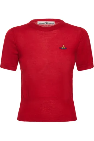 Vivienne Westwood Bea Logo Wool & Silk Knit Top