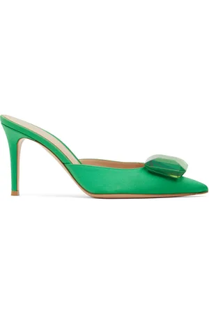 Gianvito Rossi 85mm Jaipur Satin Mules