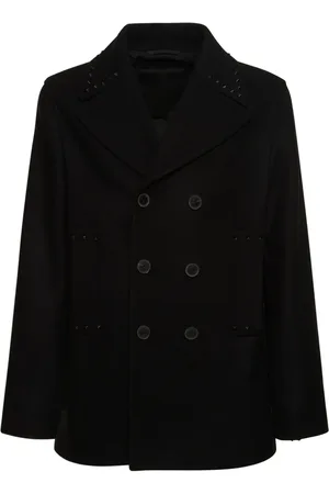 VALENTINO Untitled Wool Peacoat
