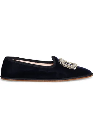 Roger Vivier 10mm Friulane Velvet Loafers