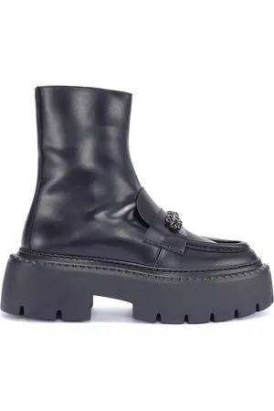 Jimmy Choo 40mm Bryer Leather Ankle Boots