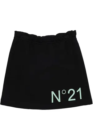 Nº21 Printed Logo Cotton Sweat Skirt