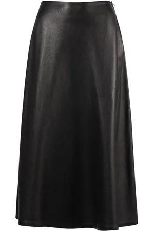 Balenciaga A-line Leather Skirt