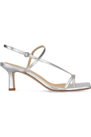 Aeyde 65mm Elise Laminated Leather Sandals