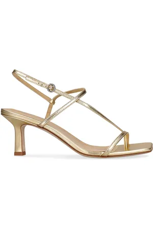 Aeyde 65mm Elise Laminated Leather Sandals