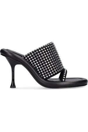J.W.Anderson 90mm Bumper Leather & Crystal Mules