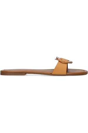 See by Chloé 5mm Chany Leather Sandal Flats