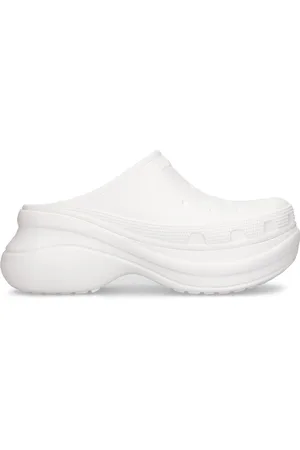 Balenciaga 85mm Crocs Rubber Pool Mules