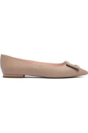 Roger Vivier 10mm Gommettine Leather Ballerinas