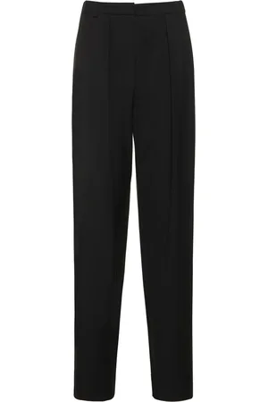 MAGDA BUTRYM Wool Twill Straight High Waist Pants