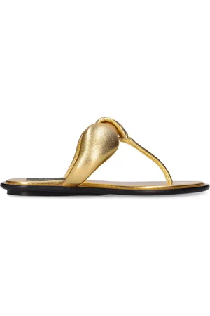 Puccini 10mm Laminated Leather Thong Sandals