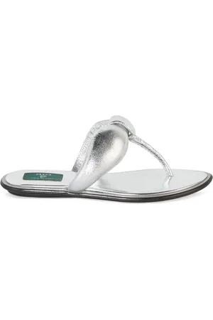 Puccini 10mm Laminated Leather Thong Sandals