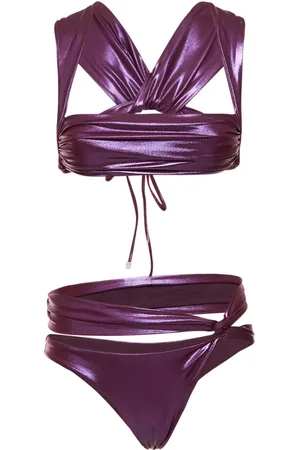 The Attico Crossed Cutout Bikini