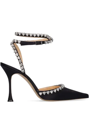 Mach & Mach 100mm Audrey Satin Pumps