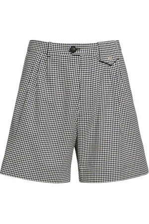 EgonLab Houndstooth Cotton Shorts
