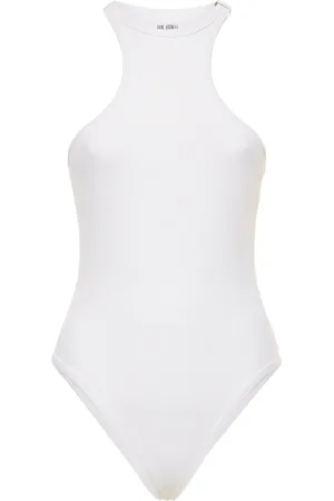 The Attico Ribbed One Piece Swimsuit
