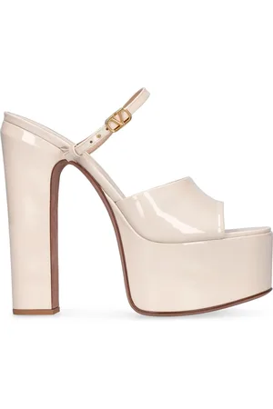 VALENTINO GARAVANI 155mm Tan-go Patent Leather Mules