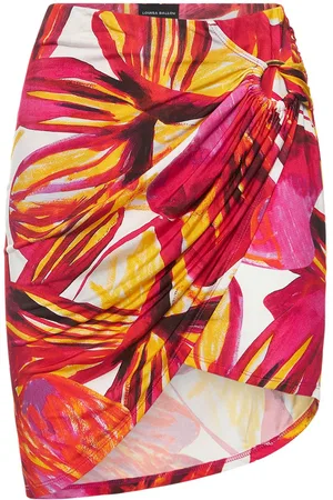 Louisa Ballou Printed Stretch Mini Skirt