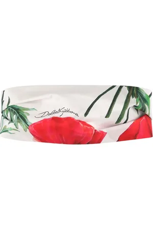 Dolce & Gabbana Flowers Print Cotton Headband
