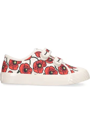 Kenzo Flower Print Strap Sneakers