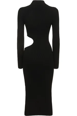 Reformation Vallo Cutout Cashmere Knit Midi Dress