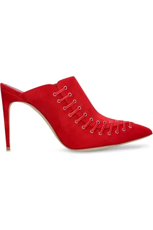 Manolo Blahnik 105mm Dobre Suede Mules