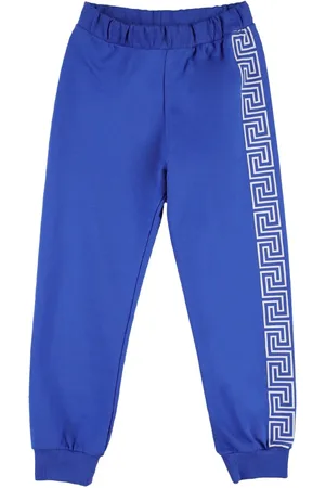 VERSACE Greca Print Cotton Sweatpants