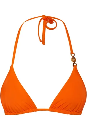 VERSACE Triangle Bikini Top W/metal Logo