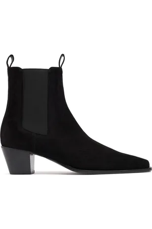 Totême 50mm The City Suede Ankle Boots