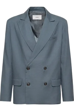 COMMAS Linen Blend Double Breasted Jacket