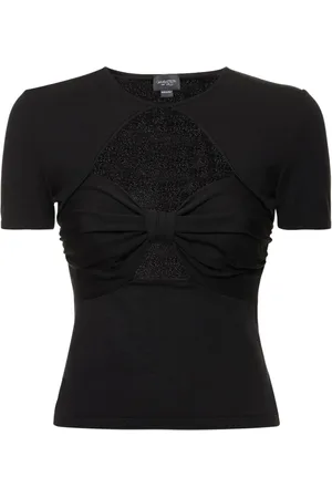 Giambattista Valli Viscose Jersey Cutout Top W/ Bow
