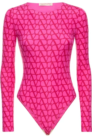 VALENTINO Logo Printed Jersey Bodysuit