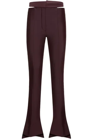 MUGLER Bonded Lycra Flared Pants